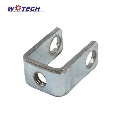 10 inch u shaped metal brackets for square posts|zinc plated u brackets.